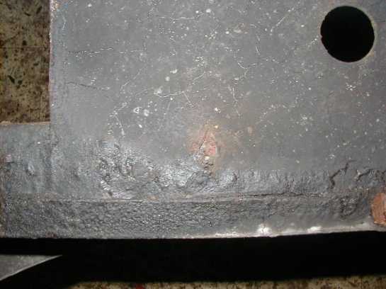 Picture 4 Rust in an early state near the front axle mounts