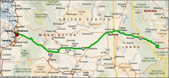 Day 1 Seattle to Sprague WA